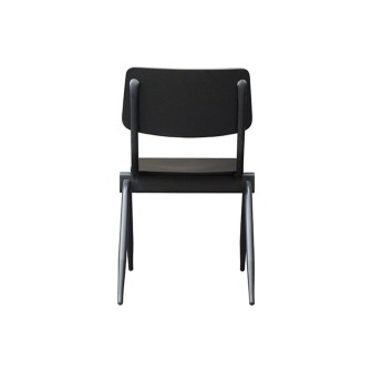 Eetkamerstoel Solid - Zwart - Hout - Black Frame