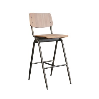 Barkruk Solid - Walnoot - Hout - Zithoogte 86