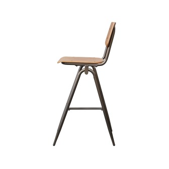 Barkruk Solid - Walnoot - Hout - Zithoogte 86