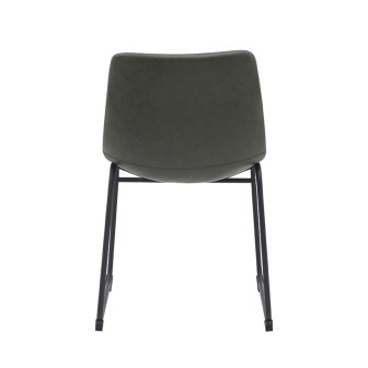 Eetkamerstoel Risto - Hunter - PU-Leder - Black Frame