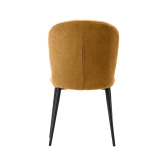 Eetkamerstoel Vino - Mustard - Elite - Black Frame