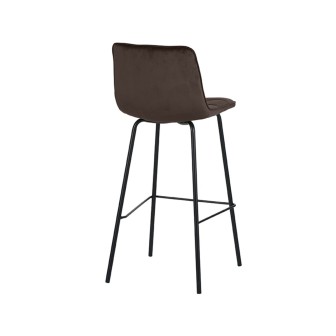 Barkruk Bistro - Taupe - Fluweel - Zithoogte 78