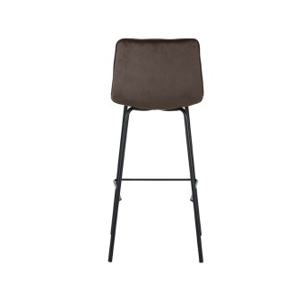 Barkruk Bistro - Taupe - Fluweel - Zithoogte 78