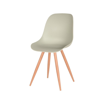 Eetkamerstoel Rimini - Breeze - Kunststof - Oak Metal Woodcover