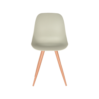 Eetkamerstoel Rimini - Breeze - Kunststof - Oak Metal Woodcover