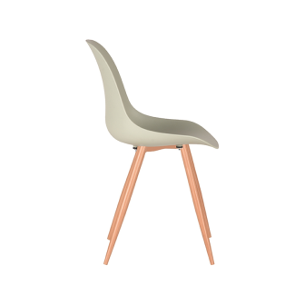 Eetkamerstoel Rimini - Breeze - Kunststof - Oak Metal Woodcover