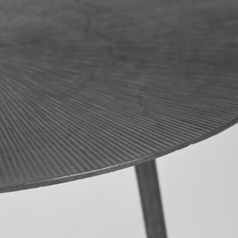 Bijzettafel Nobby - Antiek ash - Metaal - 40 cm