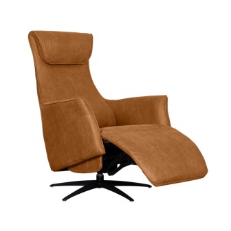 Fauteuil Lund - Cognac - Micro Suede - One Size