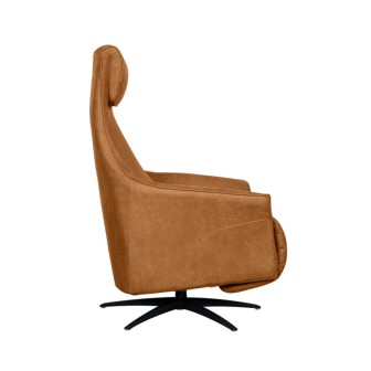 Fauteuil Lund - Cognac - Micro Suede - One Size