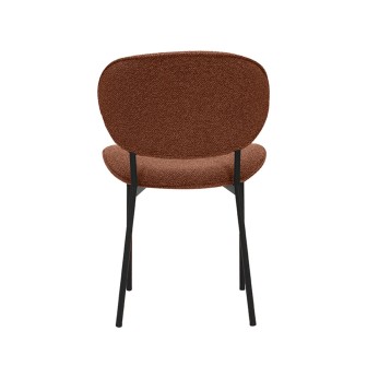 Eetkamerstoel Senn - Coral - Boucle - Black Frame