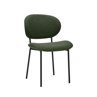 Eetkamerstoel Senn - Forest - Boucle - Black Frame