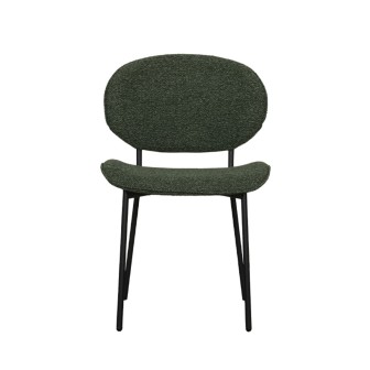 Eetkamerstoel Senn - Forest - Boucle - Black Frame