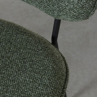 Eetkamerstoel Senn - Forest - Boucle - Black Frame