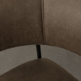 Eetkamerstoel Luuk - Moss - Micro Suede - Black Frame