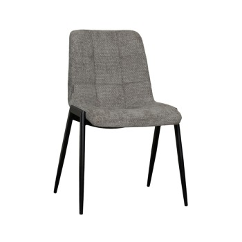 Eetkamerstoel Noor - Stone - Elite - Black Frame