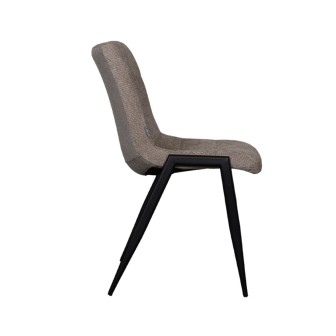 Eetkamerstoel Noor - Clay - Elite - Black Frame