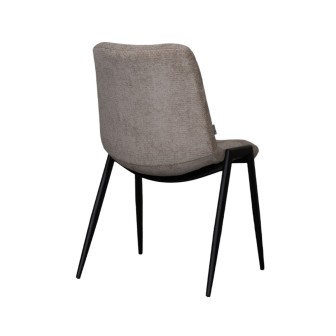 Eetkamerstoel Noor - Clay - Elite - Black Frame