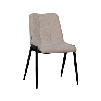 Eetkamerstoel Noor - Naturel - Elite - Black Frame