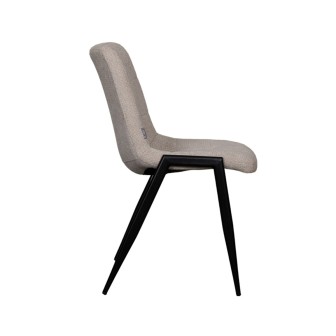 Eetkamerstoel Noor - Naturel - Elite - Black Frame