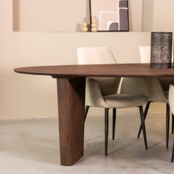 Eetkamertafel Wow - Espresso - Mangohout - 240x110 cm