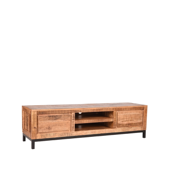 Tv-meubel Ghent - Rough - Mangohout - Tv-Meubel