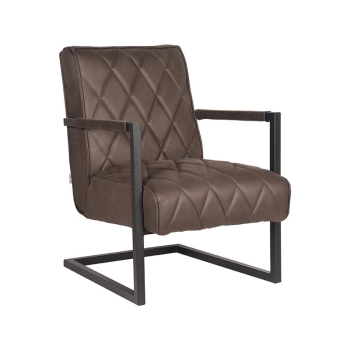 Fauteuil Denmark - Antraciet - Microfiber