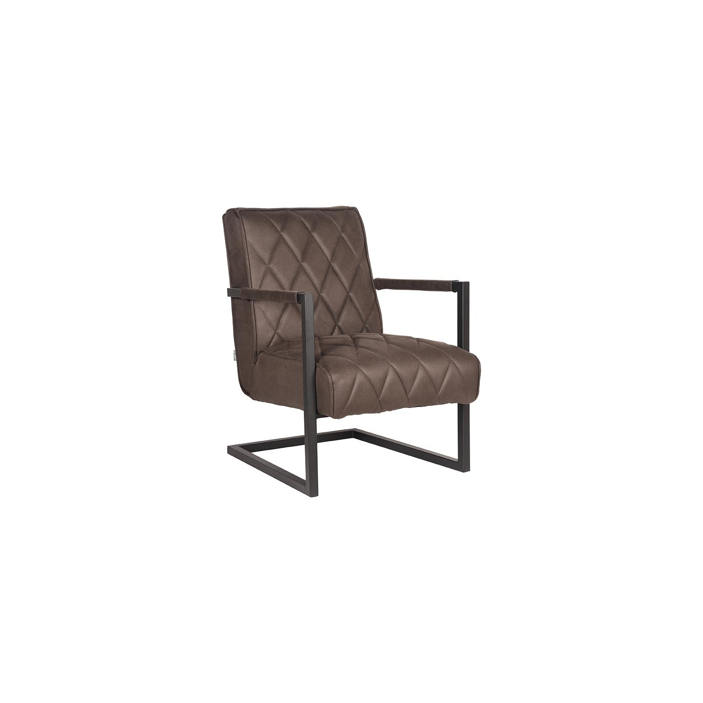 Fauteuil Denmark - Antraciet - Microfiber