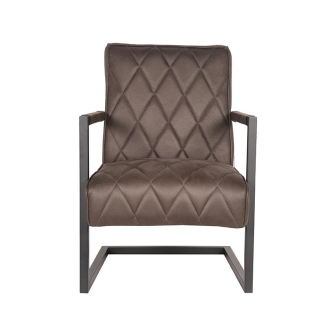Fauteuil Denmark - Antraciet - Microfiber