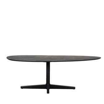 Eetkamertafel Rosie - Zwart - Mangohout - 260x110 cm