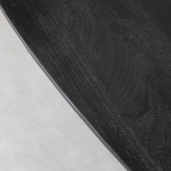 Eetkamertafel Rosie - Zwart - Mangohout - 260x110 cm
