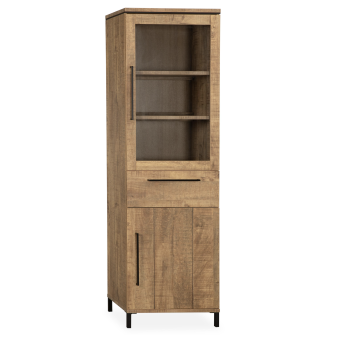 Vitrinekast Maurits | 1 glas deur | Lamulux Mango