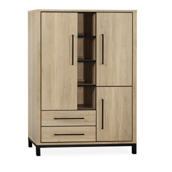 Bergkast Merlijn | 3 deurs 2 lade | Lamulux Old Oak