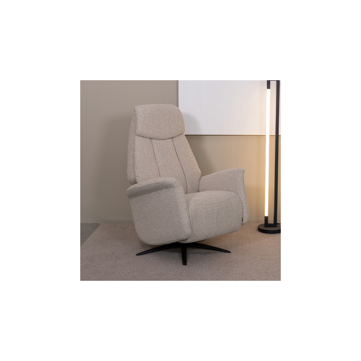 Fauteuil Oslo - Naturel - Boucle - One Size