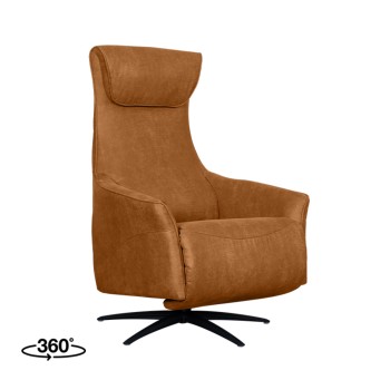Fauteuil Lund - Cognac -...