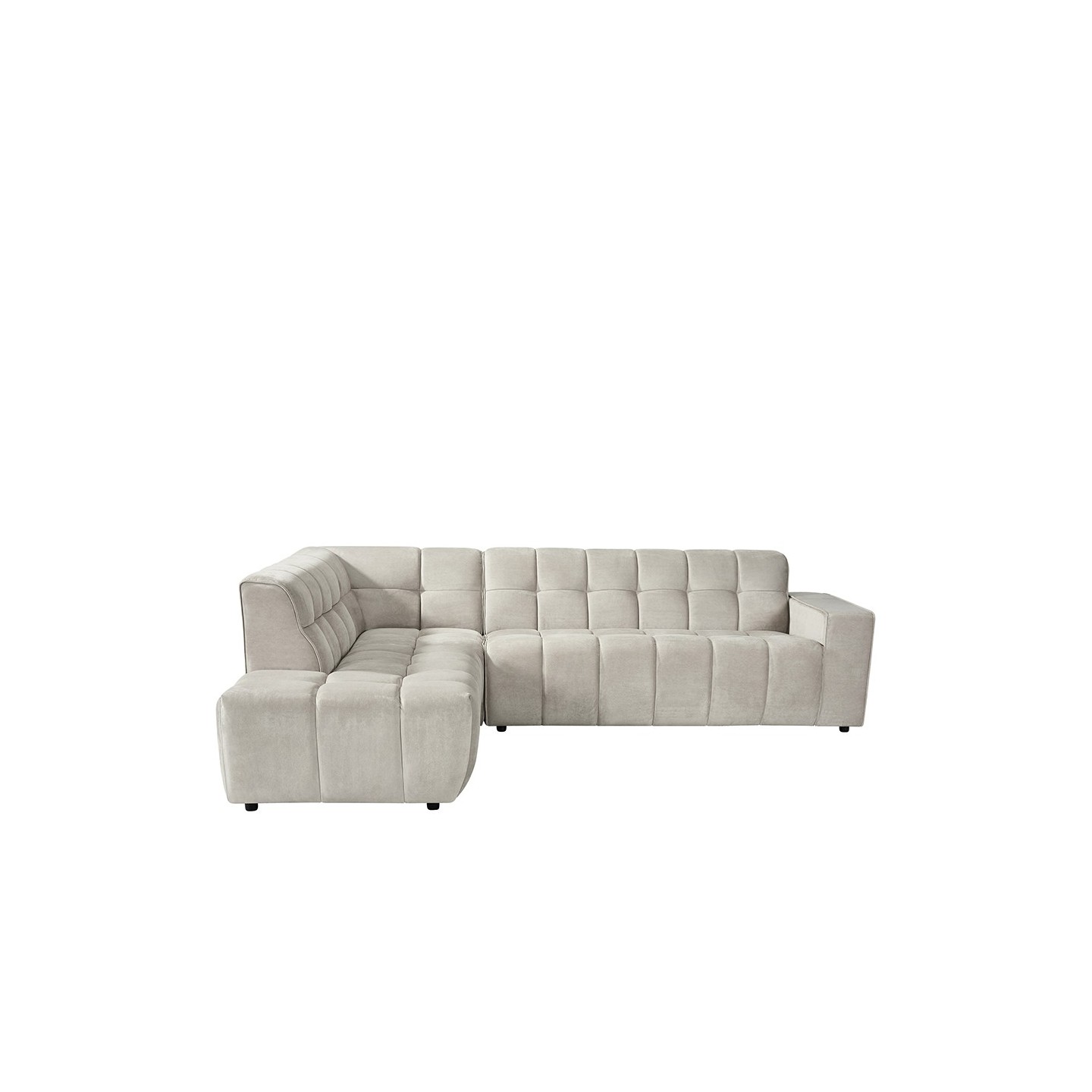 Hoekbank Valentino | Naturel | - Links Voorstaand