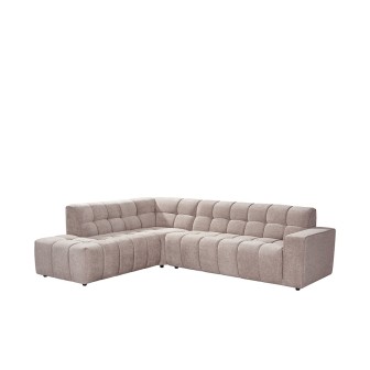 Hoekbank Valentino | Clay | - Links Voorstaand
