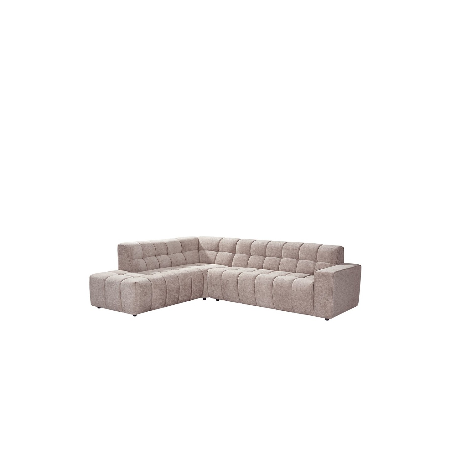 Hoekbank Valentino | Clay | - Links Voorstaand