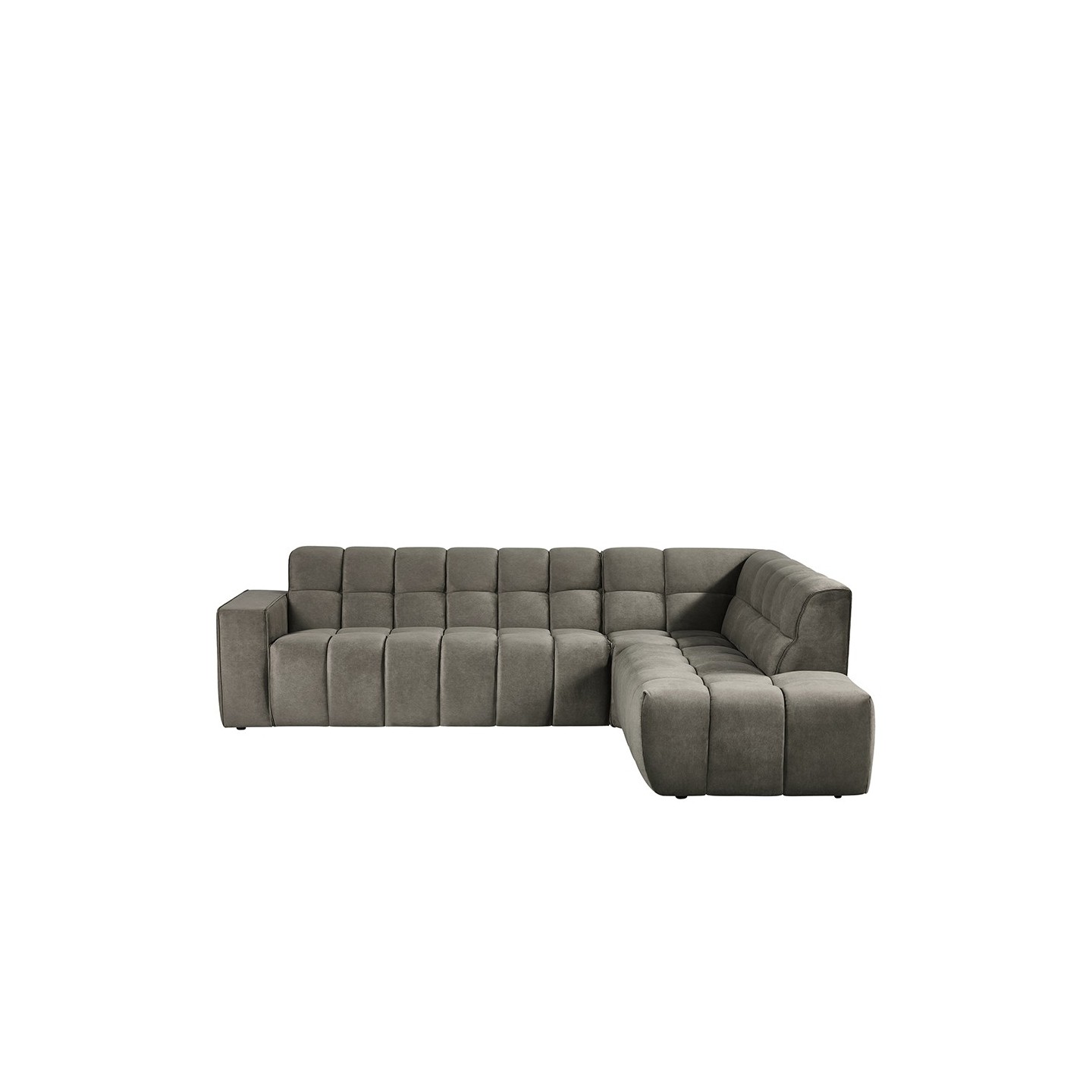 Hoekbank Valentino | Taupe | - Rechts Voorstaand