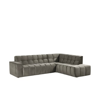 Hoekbank Valentino | Taupe | - Rechts Voorstaand