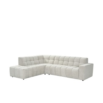 Hoekbank Valentino | Naturel | - Links Voorstaand