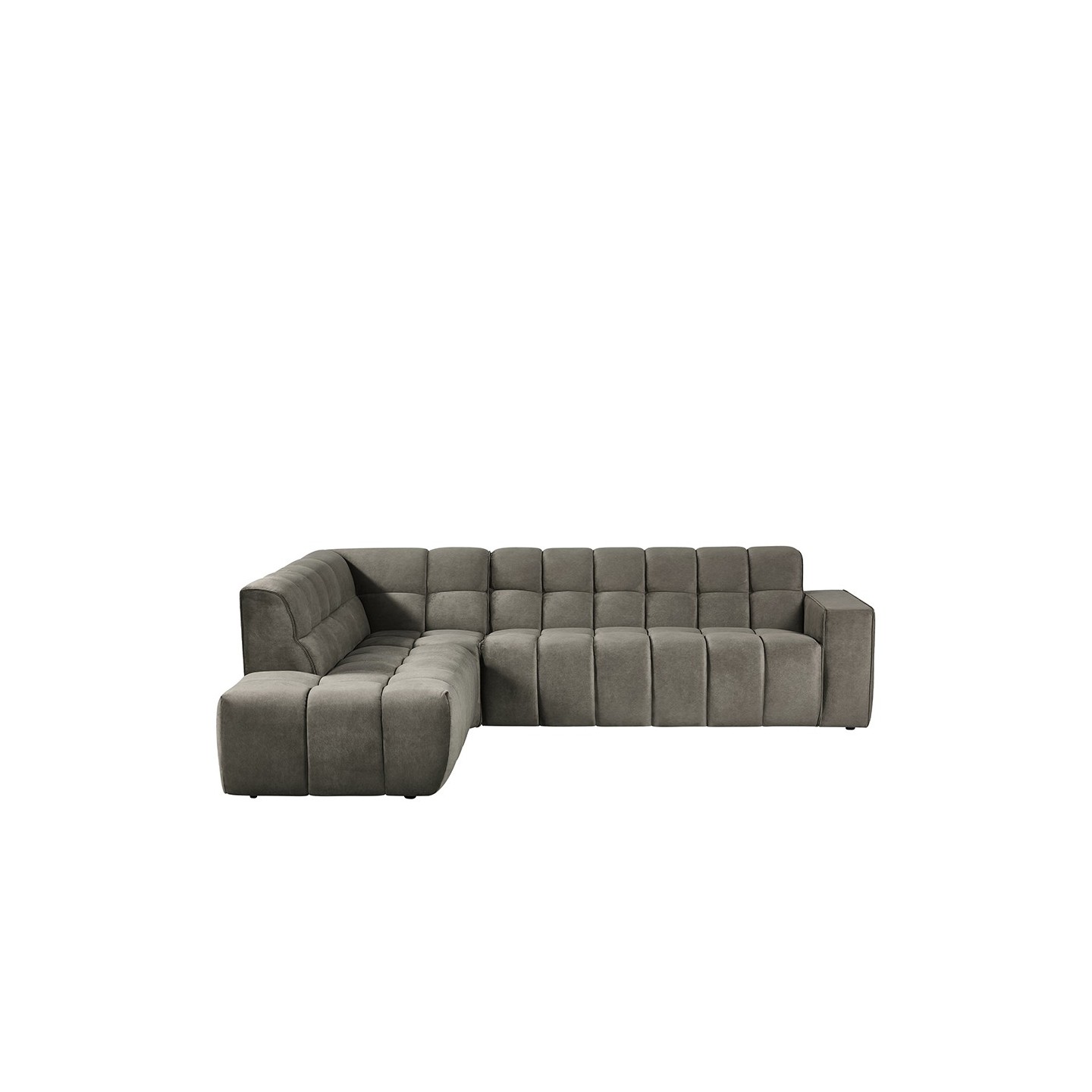 Hoekbank Valentino | Taupe | - Links Voorstaand