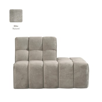 Actie - Bank Valentino - Naturel - Elite - Ottomane Rechts Voorstaand