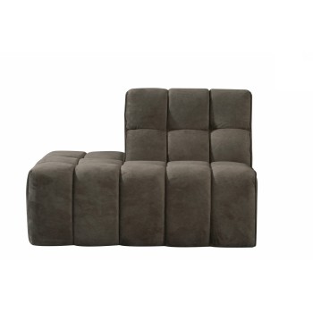 Actie - Bank Valentino - Taupe - Cosmo - Ottomane Links Voorstaand