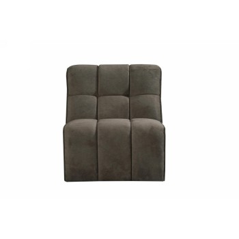 Actie - Bank Valentino - Taupe - Cosmo - 1,5-Zits Zonder Arm