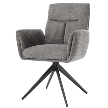 Eetkamerstoel Varzo | Toro 5 grey| Draaipoot