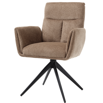 Eetkamerstoel Varzo | Toro 45 Mocca | Draaipoot