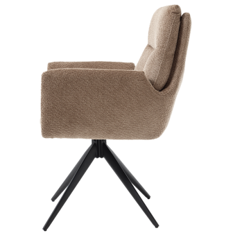 Eetkamerstoel Varzo | Toro 45 Mocca | Draaipoot