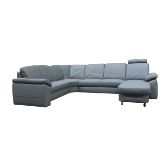 U-bank Renan | 2 zits + Hoek + 2,5 zits + Longchair | Leder