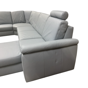 U-bank Renan | 2 zits + Hoek + 2,5 zits + Longchair | Leder