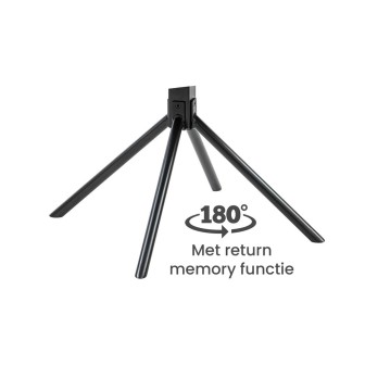 Eetkamerstoel Donatello - Touch Ivory 02 Metal black - 180 Draaibaar